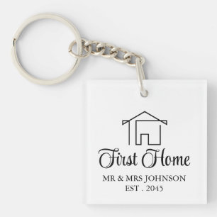 Personalisiertes Realtor-Abschlussgeschenk Erstes Schlüsselanhänger