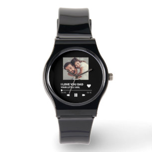 Personalisiertes Record Display-Geschenk Armbanduhr