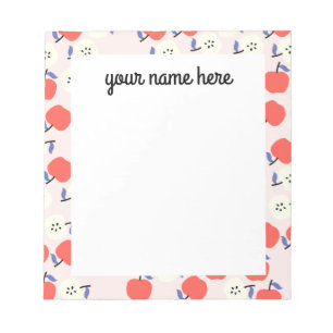 Personalisiertes Red Apple Notepad Notizblock