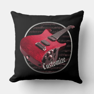 Personalisiertes Red Electric Guitar Kissen