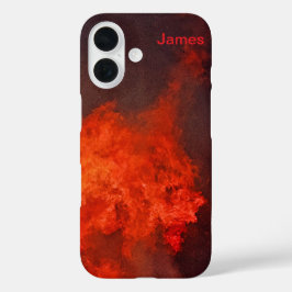 Personalisiertes Red Fire Sturdy Apple iPhone Case