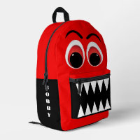 Personalisiertes Red Monster Big Eyes und Jagd Zäh