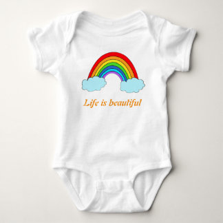 Personalisiertes Regenbogen-Baby-Body | Benutzerde Baby Strampler