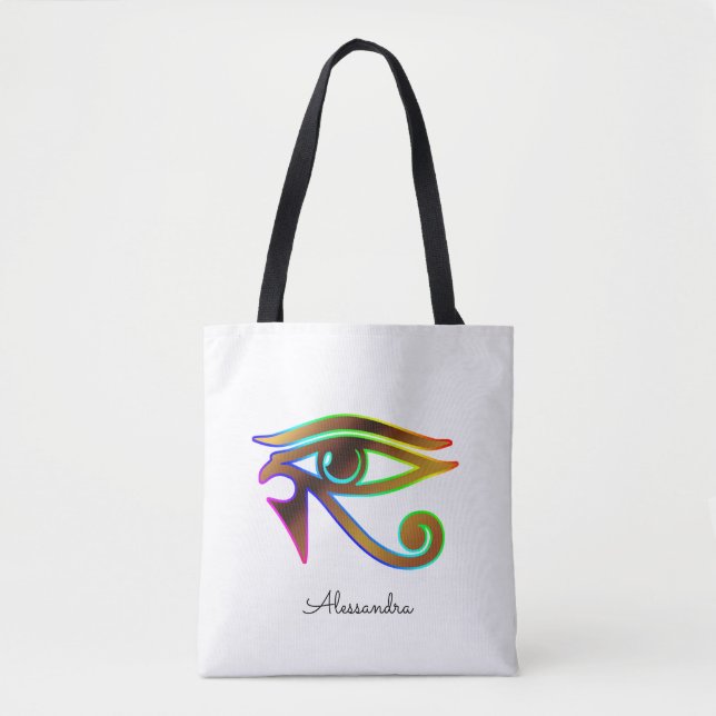 Personalisiertes Regenbogenauge Horusgeschenk Tasche (Vorderseite)