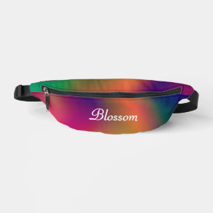 Personalisiertes Regenbogenblossom Bauchtasche