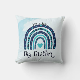 Personalisiertes Regenbogenherz Big Brother Kissen