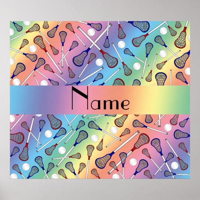 Personalisiertes Regenbogenmuster Poster (Vorne)