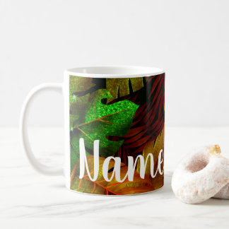 Personalisiertes Regenwald-Design Kaffeemaschine T Kaffeetasse