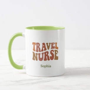 Personalisiertes Reise-Krankenpfleger-Geschenk zum Tasse