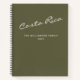 Personalisiertes Reiseservice Green Travel Journal Notizbuch