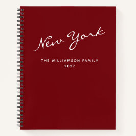 Personalisiertes Reiseservice Red Travel Journal Notizbuch
