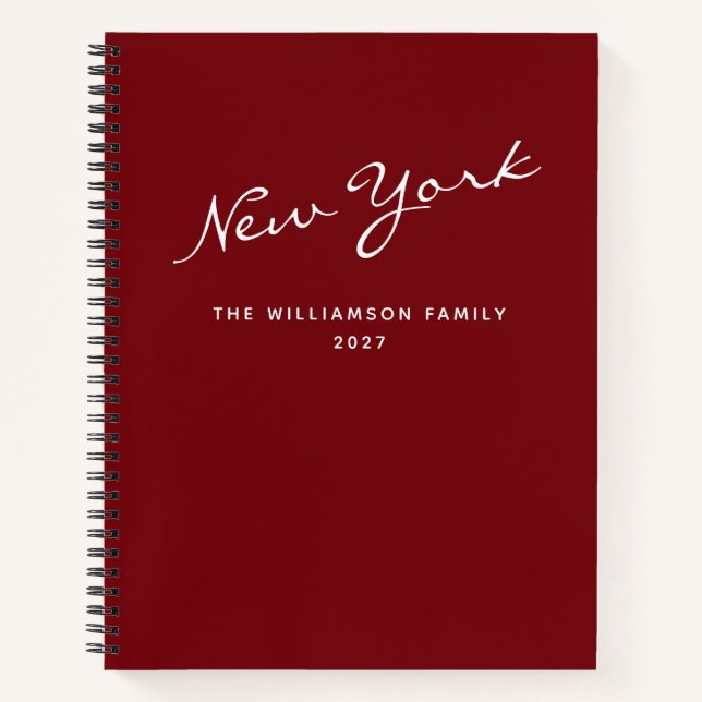 Personalisiertes Reiseservice Red Travel Journal Notizbuch (Vorderseite)