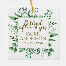 Personalisiertes Rentengeschenk Botanisches Grünes
