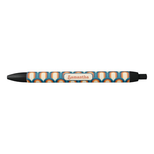 Personalisiertes Retro Arch Rainbow-Muster Kugelschreiber (Vorderseite)