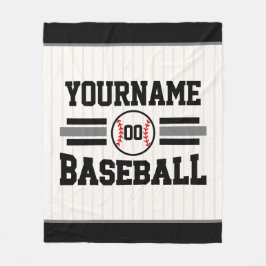 Personalisiertes Retro-Baseball-Player-Team Fleecedecke