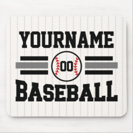 Personalisiertes Retro-Baseball-Player-Team Mousepad