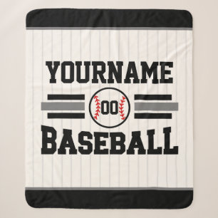 Personalisiertes Retro-Baseball-Player-Team Sherpadecke