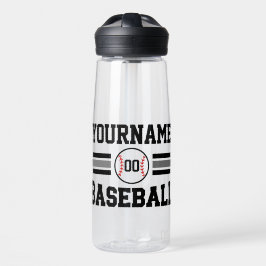 Personalisiertes Retro-Baseball-Player-Team Trinkflasche