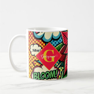 Personalisiertes Retro-Comic Pop Pinakothek Züst Kaffeetasse