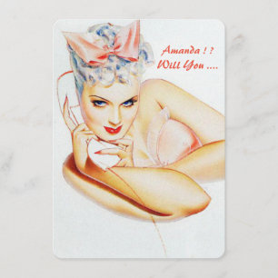 Personalisiertes retro ist meine einladung