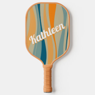 Personalisiertes Retro-Muster Pickleball Schläger
