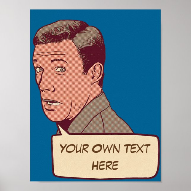 Personalisiertes Retro Poster (Vorne)