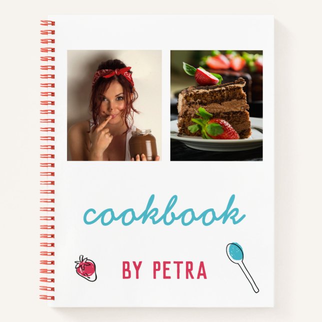 Personalisiertes Rezept Buch (Foto hinzufügen) (Vorderseite)