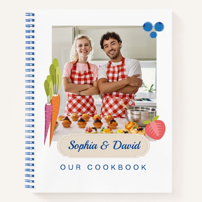 Personalisiertes Rezept-Journal (Foto hinzufügen) Notizbuch (Vorderseite)