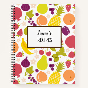 Personalisiertes Rezept-Notebook Notizbuch