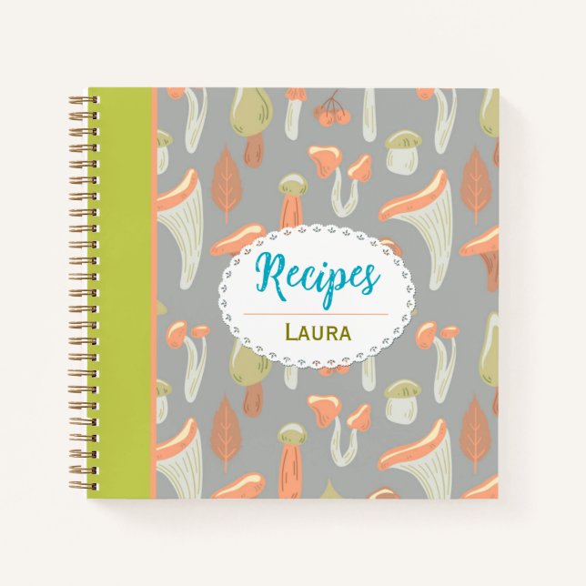 Personalisiertes Rezept-Notebook Notizbuch (Vorderseite)