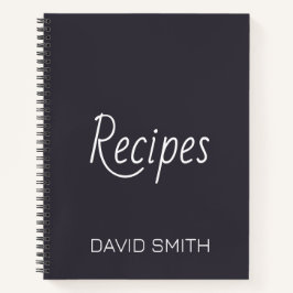 Personalisiertes Rezept Notizbuch