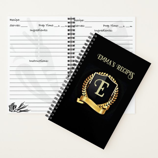 Personalisiertes Rezept Notizbuch (Innen)
