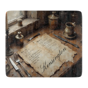 Personalisiertes Rezeptglas Schneidebrett