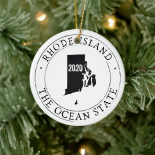 Personalisiertes Rhode Island Ornament