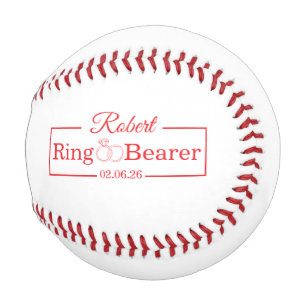 Personalisiertes Ringträger-Baseball-Geschenk für  Baseball