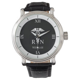 Personalisiertes RN Medical Symbol Nurse Roman Dia Armbanduhr