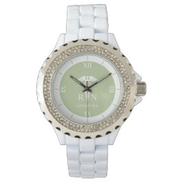 Personalisiertes RN Medical Symbol Nurse Roman Dia Armbanduhr