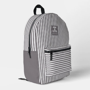 Personalisiertes RN Modernes und elegantes Streife Bedruckter Rucksack