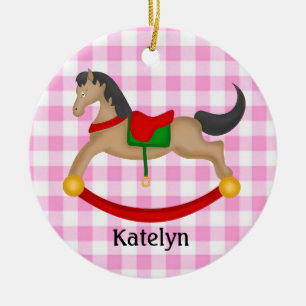 Personalisiertes Rocking Horse Weihnachtsschmuck