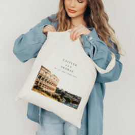 Personalisiertes Rom, Italien Hochzeitstorte Tragetasche