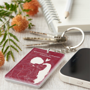 Personalisiertes romantisches Acryl Schlüsselanhänger