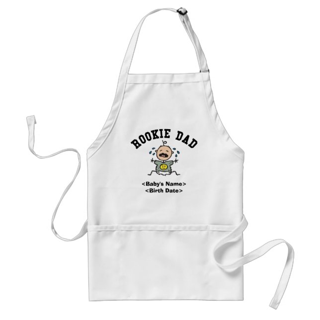 Personalisiertes Rookie-Vater-Geschenk Schürze (Vorne)