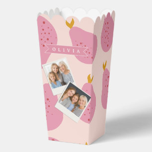 Personalisiertes Rosa Birnen Muster Süßes Mädchenh Geschenkschachtel