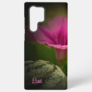 Personalisiertes rosa Blumen Samsung Case Galaxy Hülle