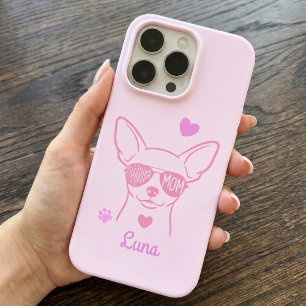 Personalisiertes rosa Chihuahua-Handyhülle für Hun iPhone 16 Pro Hülle