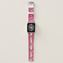 Personalisiertes rosa-glitzerndes Ballerina-Armban