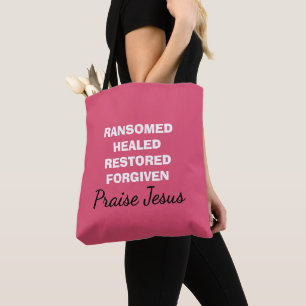 Personalisiertes Rosa LOBE DEN HERRN Christlich Tasche