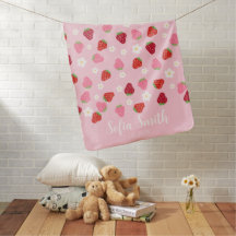 Personalisiertes Rosa-Rotes-Erdbeer-Muster