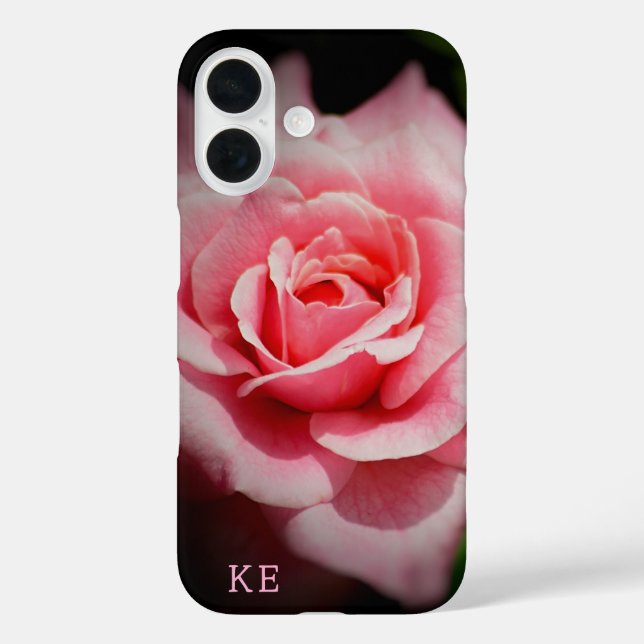 Personalisiertes Rosa-Sturdy-iPhone iPhone 16 Hülle (Rückseite)