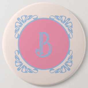 Personalisiertes Rosa und Blau Button